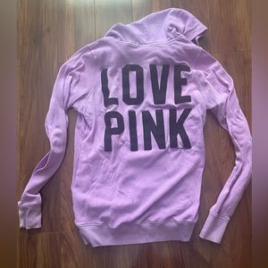 PINK Purple Hoodie- Love Pink